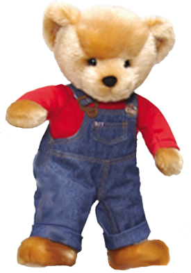 Blue Jean Teddy Plush Bear 