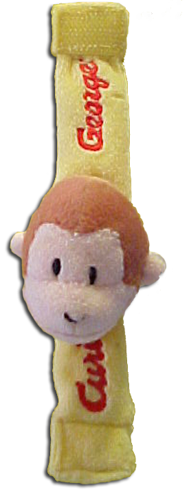 Curious George Yellow Wrist Rattle