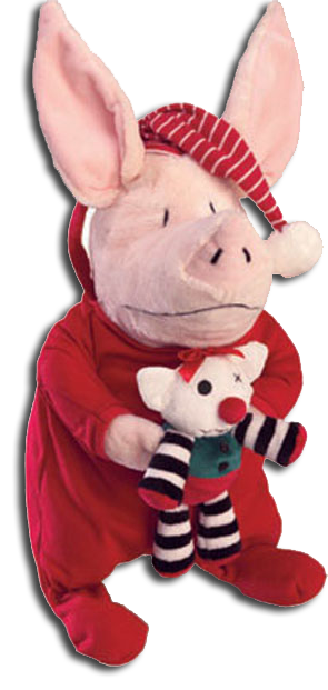 Olivia pig plush dolls, stuffed animals security blankets throw pillows bedding