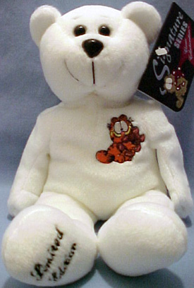 Garfield the adorable comical cat is available in a limited edition commerative Teddy Bear.