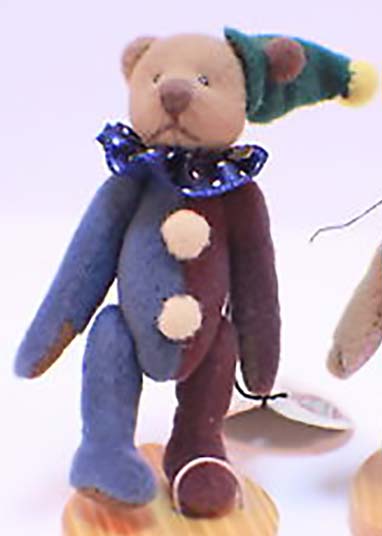 Ganz Cottage Collectibles Miniatures Joker Clown Teddy Bear Ganz Cottage Collectibles Miniatures Joker Clown Teddy Bear