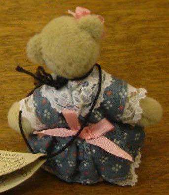 Ganz Cottage Collectibles Miniatures Claira Teddy Bear in Blue Dress Ganz Cottage Collectibles Miniatures Claira Teddy Bear in Blue Dress
