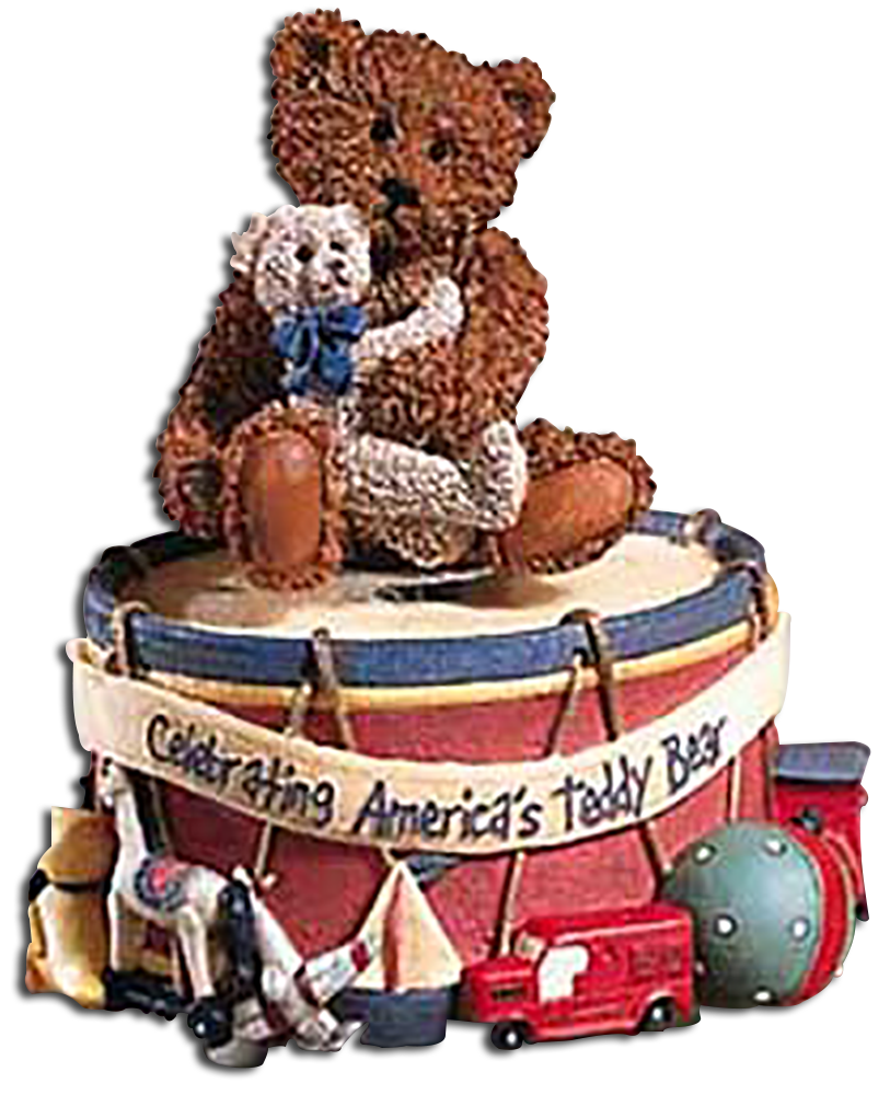 Patriotic Bear Music Boxes