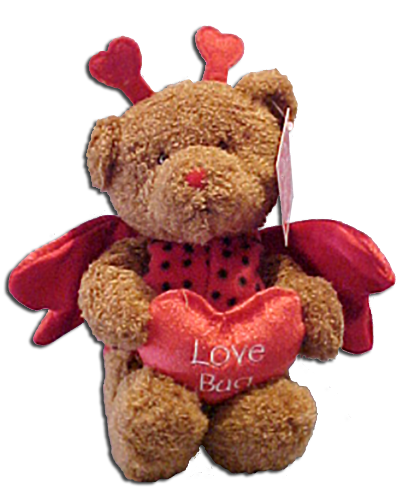 Gund Valentines Day Teddy Bears dressed as Love Bugs to give someone special a smile!