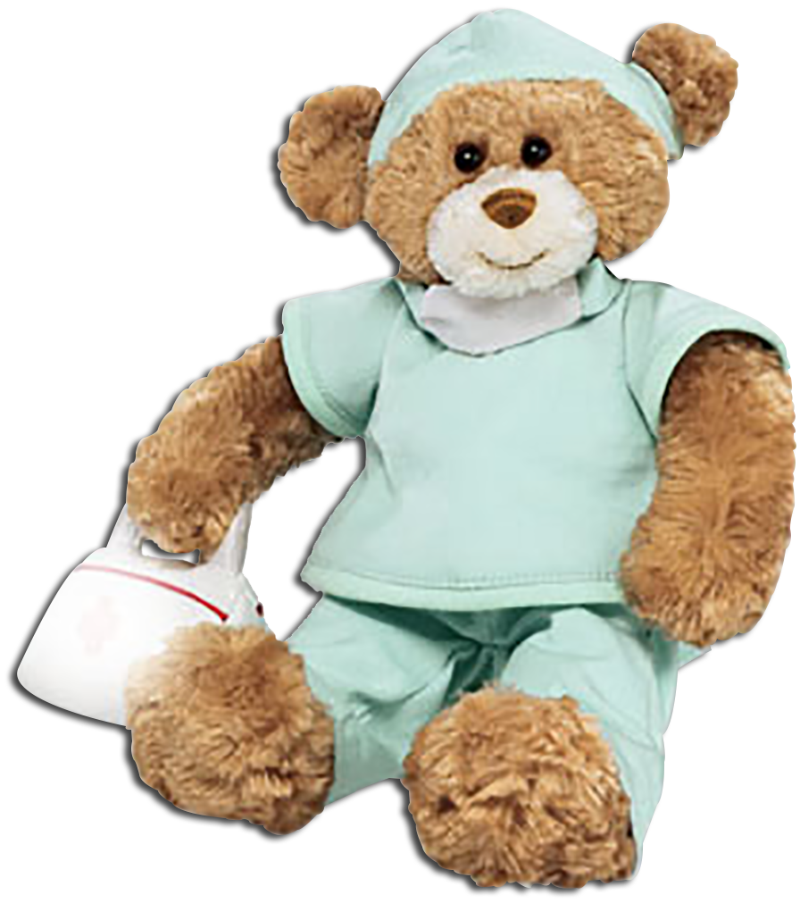 Gund's Professional Career Teddy Bears are adorable plush teddies dressed as teachers, doctors, surgeons, nurses, cowboys and executives!