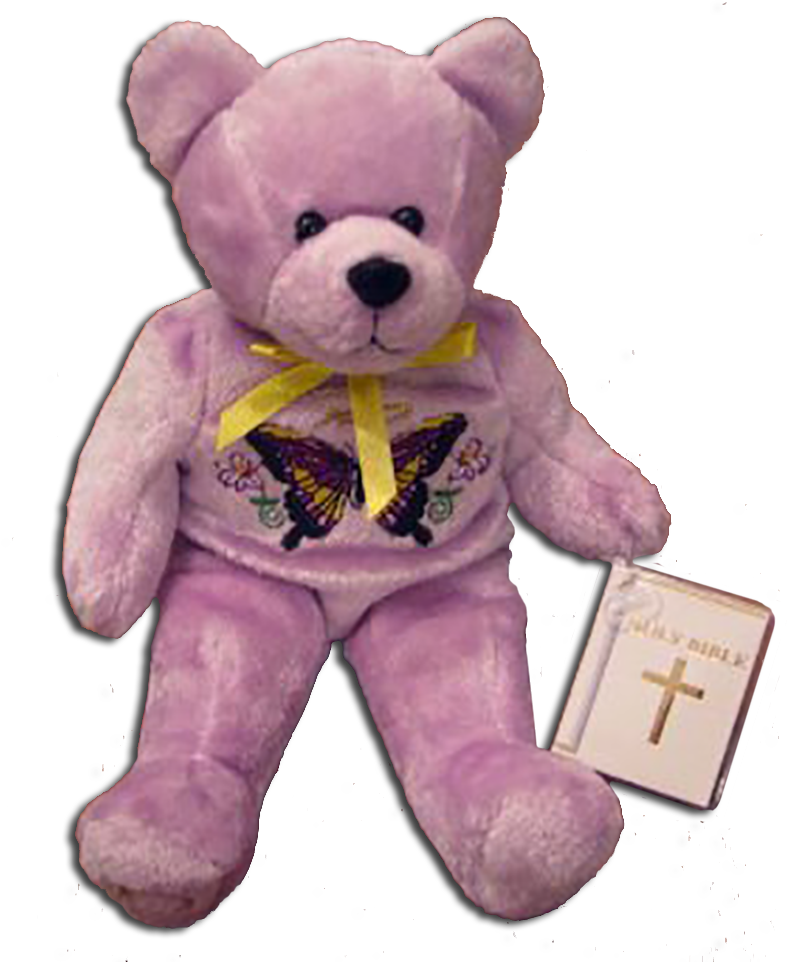 Holy Bears to express the message of Easter, Eternity. Adorable Teddy Bears with religious verses just for Easter.