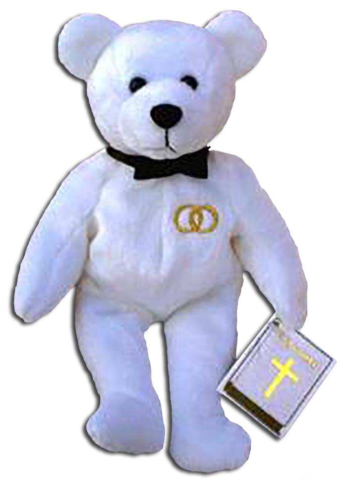 In 1999 Holy Bears introduced the Sacrament Series. This series represents those religious milestones in life such as Baptism, Holy Communion, Confirmation and the Wedding Day. Find these Teddy Bear Christian gifts in our store.