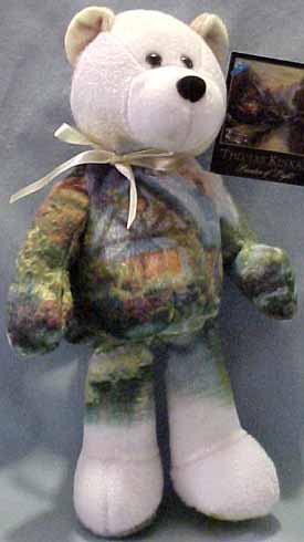 Thomas Kinkade 'A Quiet Evening' Teddy Bear Thomas Kinkade 'A Quiet Evening' Teddy Bear
- 2nd bear in the series
- The Kinkade Bear has colorful images from Thomas Kinkade's 'A Quiet Evening' work of art
