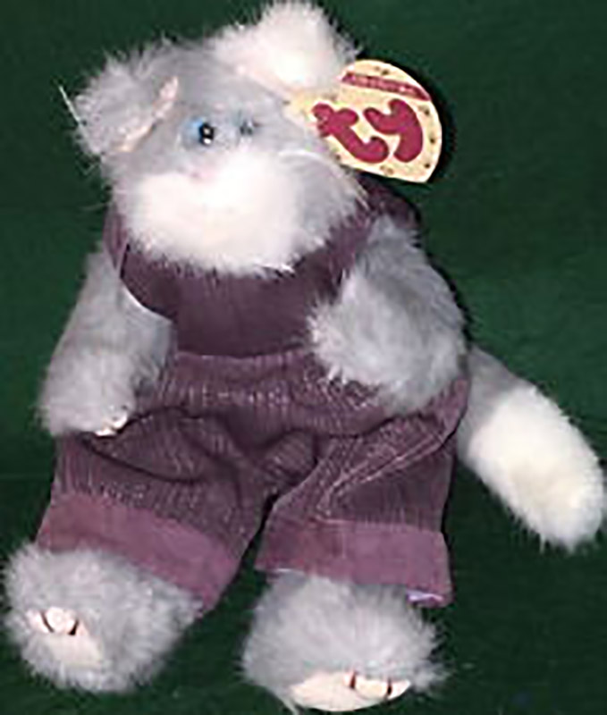 TY Beanie Max Cat Kitt Paws For Thought 19935 The Attic Treasures 9" 