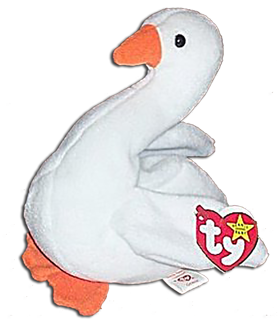 TY Beanie Babies Gracie the Swan Stuffed Animal TY Beanie Babies Gracie the Swan Stuffed Animal
- DOB 6/17/96
- introduced 1/1/97 retired 5/1/98
- Poem: "As a duckling she was
confused, Birds on the lake were quite
amused. Poking fun until she would
cry, Now the most beautiful swan at
Ty!"