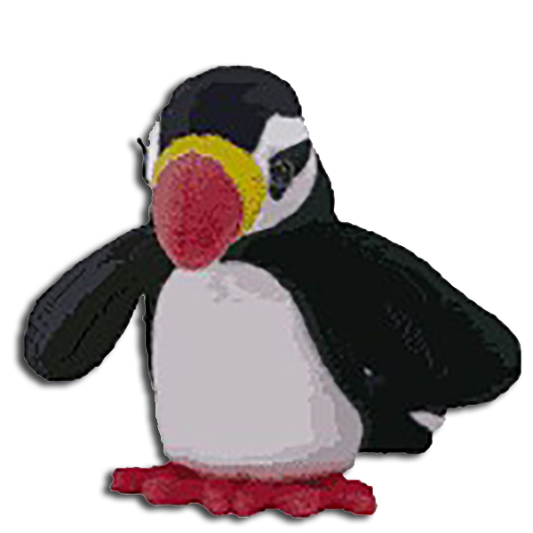 TY Beanie Babies Puffer the Puffin Stuffed Animal TY Beanie Babies Puffer the Puffin Stuffed Animal
- DOB 11/3/97
- introduced 12/31/97 retired 9/18/98
- Poem: "What in the world does a
puffin do? We're sure that you would
like to know too, We asked Puffer how
she spends her days, Before she
answered, she flew away!"