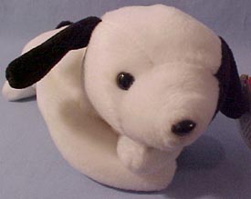TY Beanie Babies Spot the Dog w/Spot Stuffed Animal TY Beanie Babies Spot the Dog w/Spot Stuffed Animal
- Introduced 4/13/94 retired 10/1/97
- DOB 1/3/93
- Poem: "See Spot sprint, see Spot run, You and Spot will have lots of fun, Watch out now, because he's not slow, Just stand back and watch him go!"
