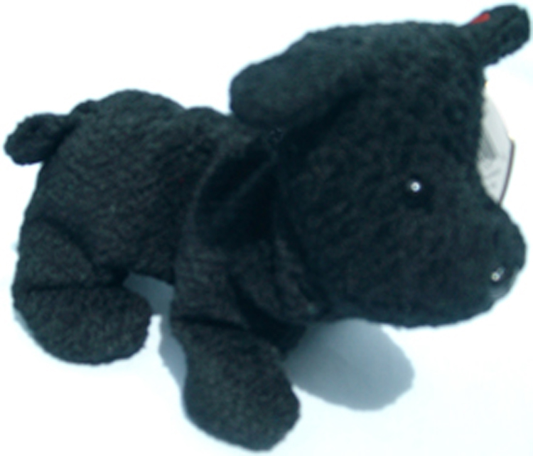 TY Beanie Babies Scottie the Scottish Terrier Stuffed Animal TY Beanie Babies Scottie the Scottish Terrier Stuffed Animal
- Introduced 6/15/96 retired 5/11/98
- DOB 6/15/96
- Poem: "Scottie is a friendly sort, Even though his legs are short, He is always happy as can be, His best friends are you and me!"