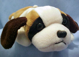 TY Beanie Babies Bernie the St. Bernard Stuffed Animal TY Beanie Babies Bernie the St. Bernard Stuffed Animal
- Introduced 1/1/97 retired 9/22/98
- DOB 10/3/96
- Poem: "This little dog can't wait to grow, To rescue people lost in the snow, Don't let him out-keep him on your shelf, He doesn't know how to rescue himself!"
