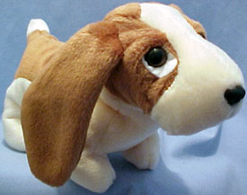 TY Beanie Babies Tracker the Basset Hound Stuffed Animal TY Beanie Babies Tracker the Basset Hound Stuffed Animal
- Introduced 5/30/98 retired 11/26/99
- DOB 6/5/97
- Poem: "Sniffing and tracking and following trails, Tracker the basset always wags his tail, It doesn't matter what you do, He's always happy when he's with you!"