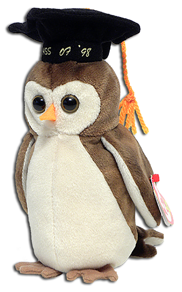 TY Warner's TY Beanie Babies for Graduation find Wise & Wiser right here! Owls with their Graduation Caps on!