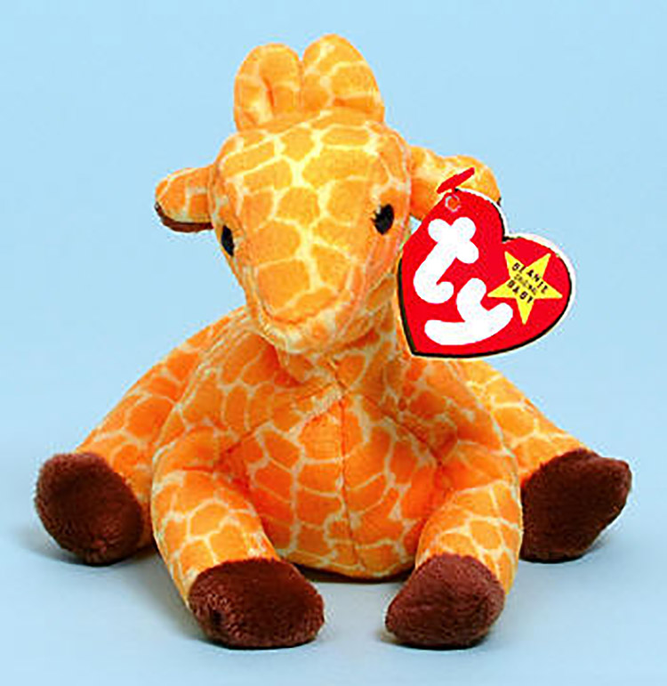 Ty Collectibles giraffes are cute cuddly soft plush giraffes in several sizes of stuffed animals.