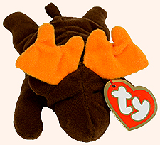 McDonalds TY Teenie Beanie Babies from the Woods Nuts the Squirrel and Chocolate the Moose are adorable stuffed animals.