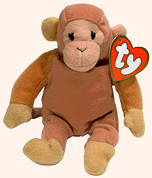 McDonalds TY Teenie Beanie Bongo the Monkey Stuffed Animal
- from the 1998 series of Teenie Beanie Babies
- It comes in its original packaging