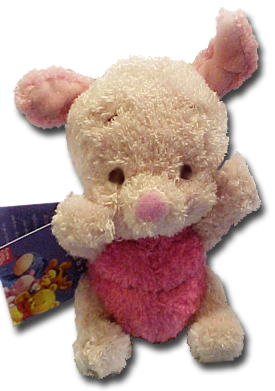 Pooh, Eeyore, Tigger and Piglet are adorable as these brightly colored Baby Safe Plush Rattles