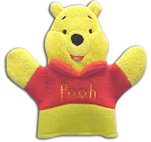 Pooh Washcloth Hand Puppets
