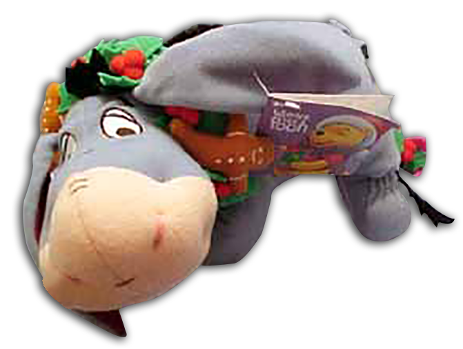 Disney's Plush Christmas Eeyore with Wreath and Gingerbread Man Disney's Plush Christmas Eeyore with Wreath and Gingerbread Man