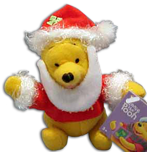 Disney's Plush Christmas Pooh Dressed as a Santa Disney's Plush Christmas Pooh Dressed as a Santa