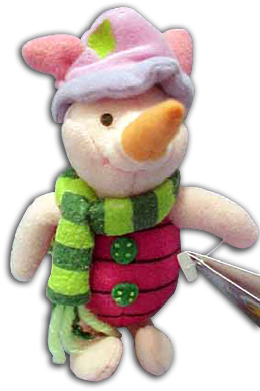 Disney's Plush Christmas Piglet Dressed as a Snowman Disney's Plush Christmas Piglet Dressed as a Snowman