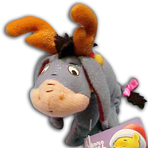 Disney's Plush Christmas Eeyore Dressed as a Reindeer Disney's Plush Christmas Eeyore Dressed as a Reindeer