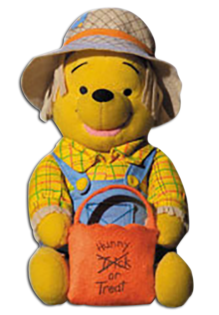 Disney Plush Halloween Scarecrow Pooh with Trick or Treat Bag Disney Plush Halloween Scarecrow Pooh with Trick or Treat Bag